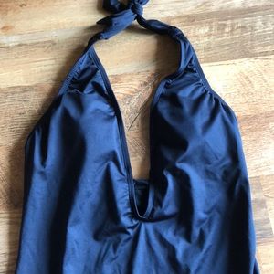 NWOT Black one piece bathing suit.